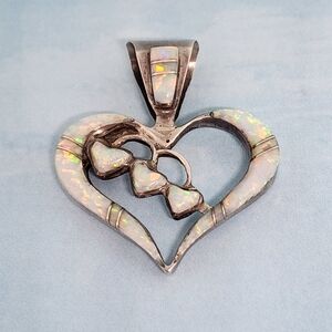 Jim Singletree Navajo Opal and Sterling Pendant